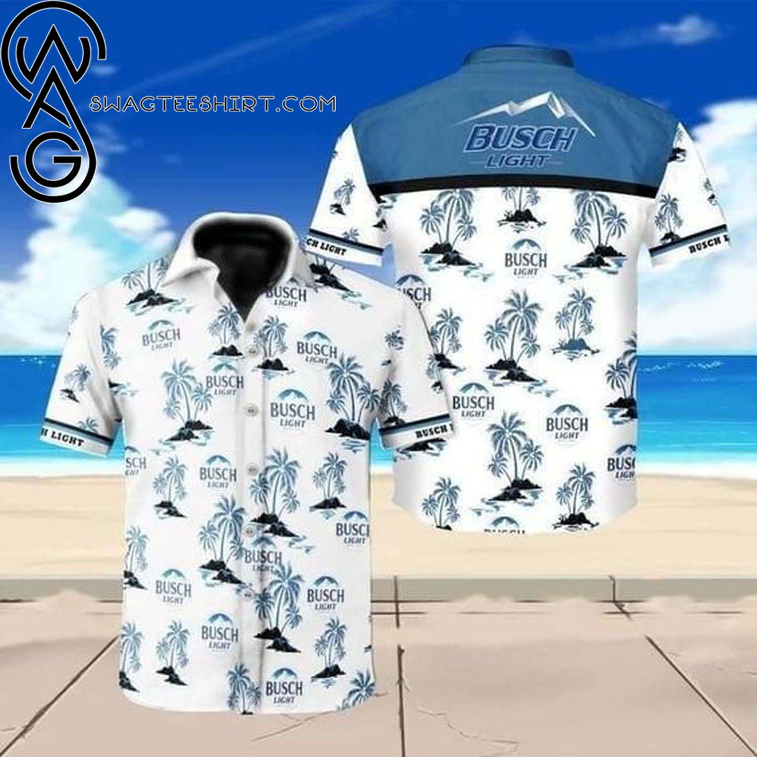 Tropical Busch Beer Summer Outfits Hawaiian Shirt