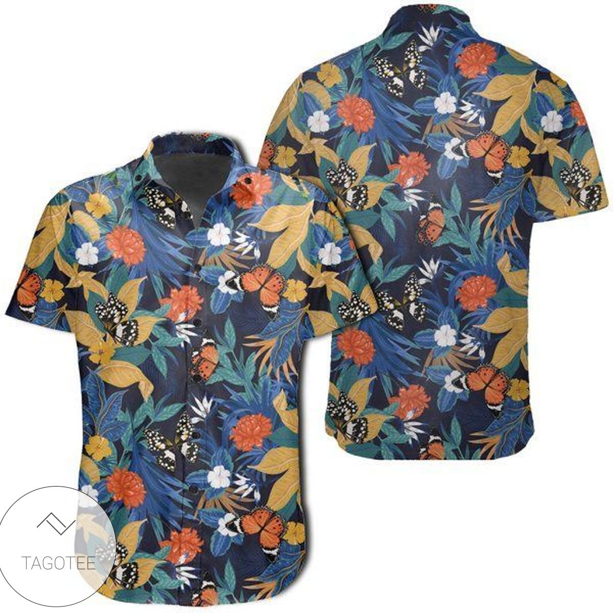 Tropical Cactus And Reptiles Cute Unisex Authentic Hawaiian Shirt 2022s Dh