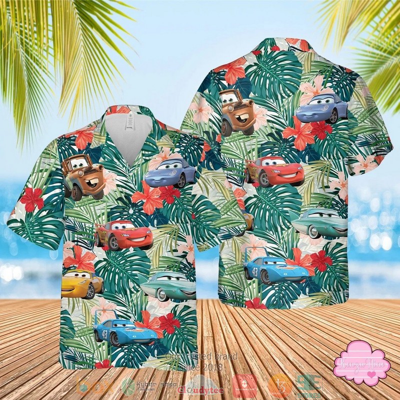 Tropical Fruits Blue Hawaiian Shirt