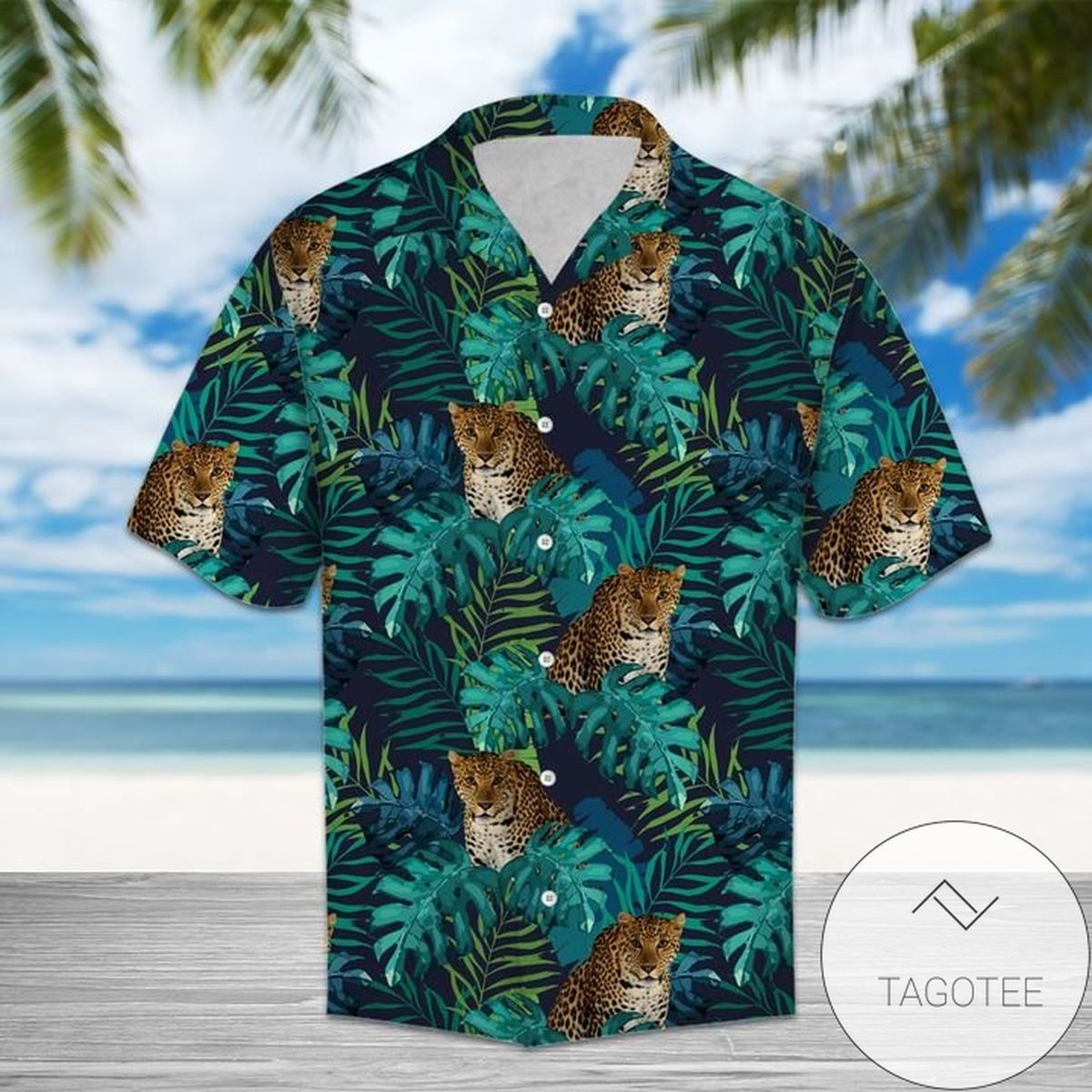 Tropical Cheetah Hawaii Shirt