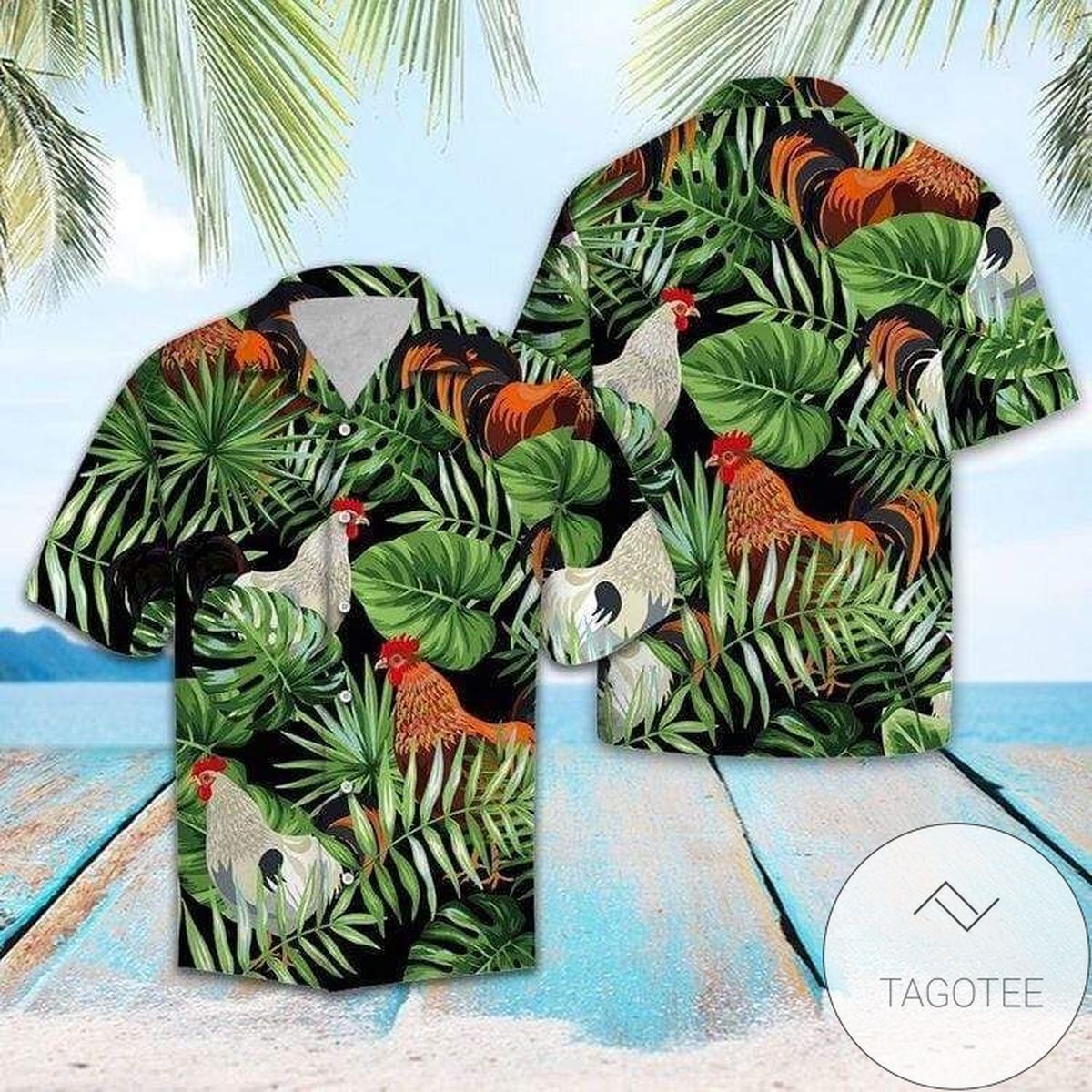 Tropical Cockatoo Parrot Hawaiian Shirt