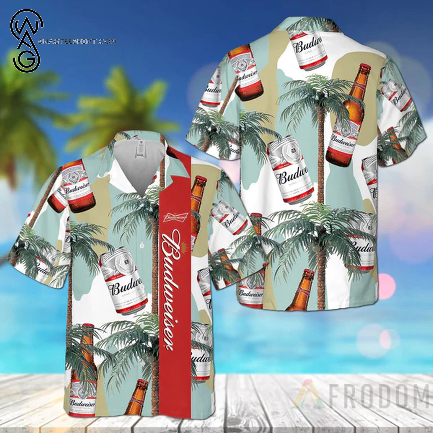 Tropical Coors Light Beer Summer Outfits Hawaiian Shirt