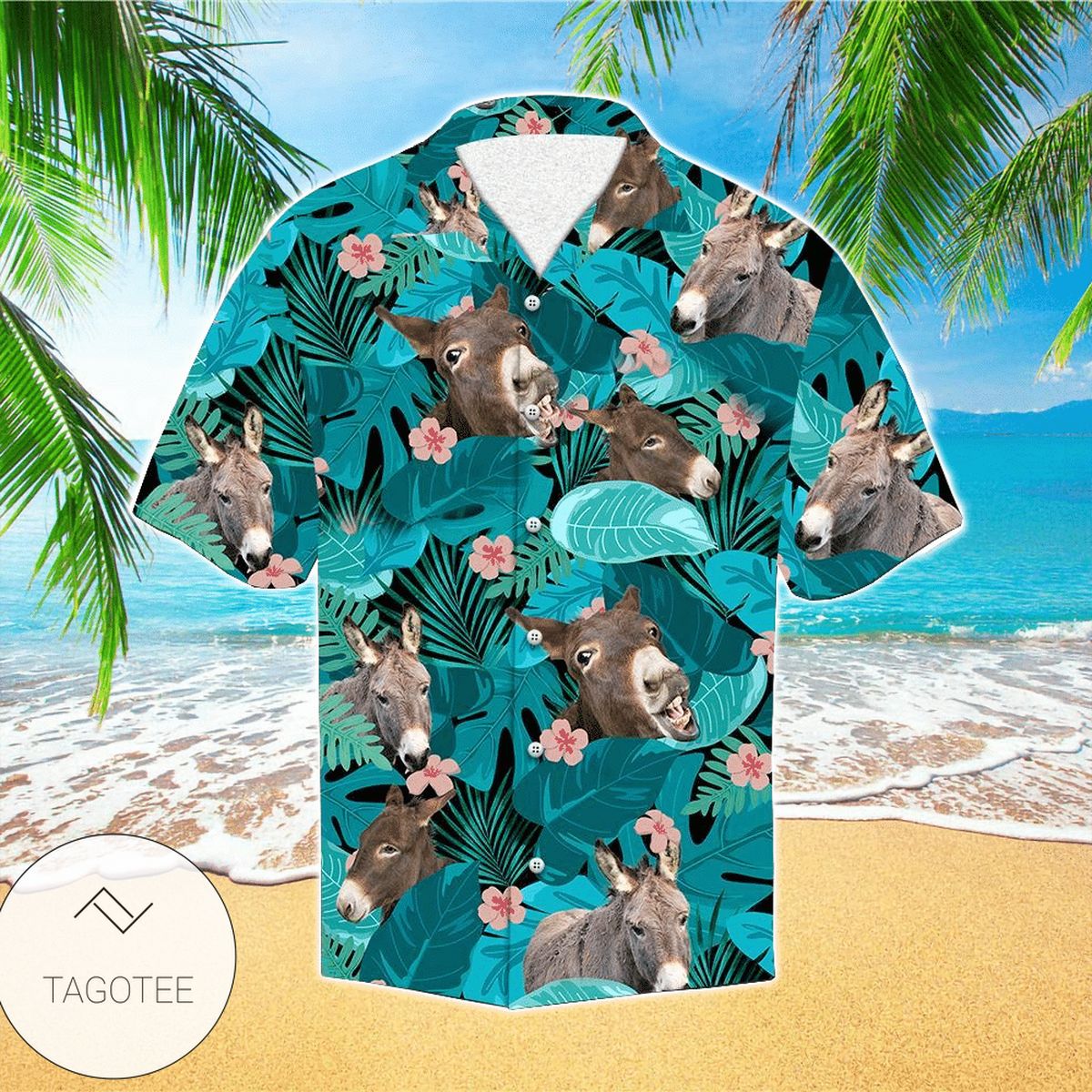 Tropical Donkey Hawaiian Shirt Summer Button Up Shirt For Men Latest Shirt 2020