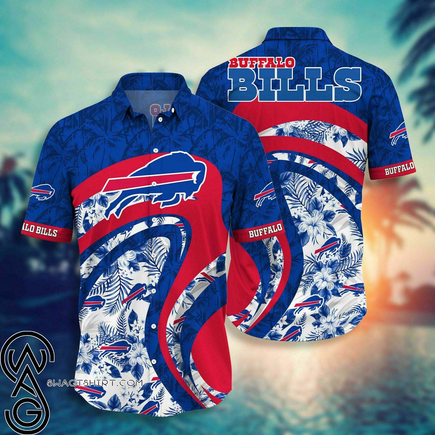 Tropical Flower Miami Dolphins Summer Vibes Hawaiian Shirt