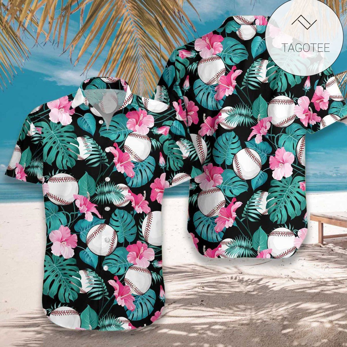 Tropical Flower And Cute Pig Hawaiian Shirts #va