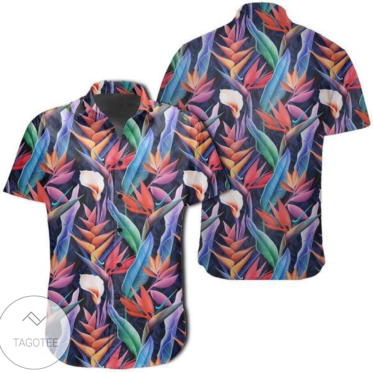 Tropical Flower Mix Hawaiian Shirt