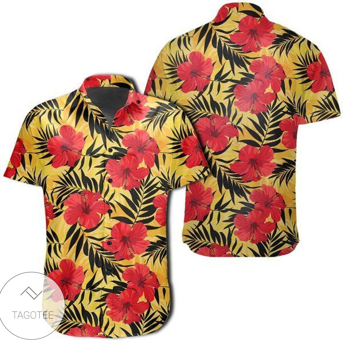 Tropical Flower Mix Hawaiian Shirt