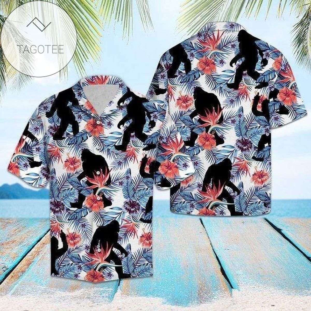 Tropical Flowers Hawaiian Shirt