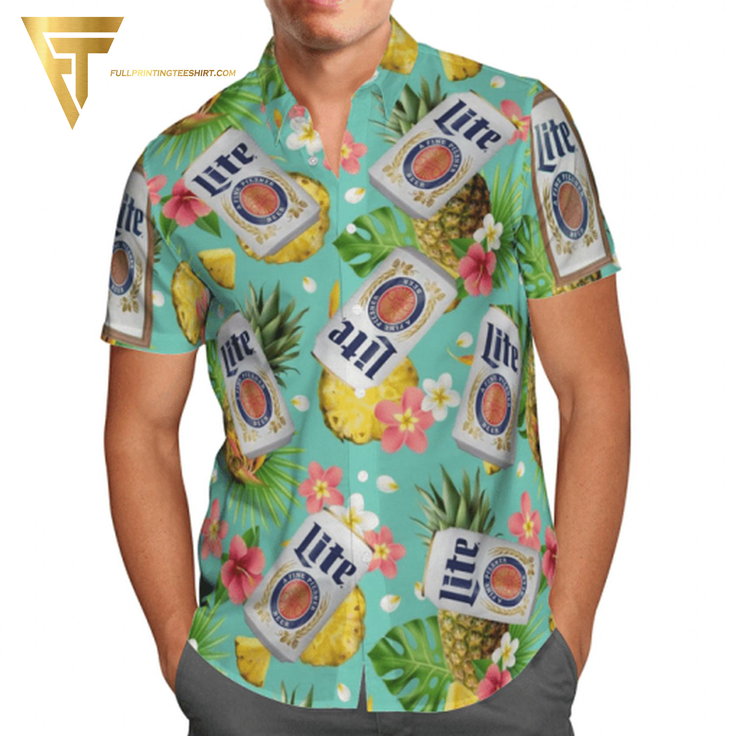 Tropical Floral Buffalo Bills Full Printing Hawaiian Shirt