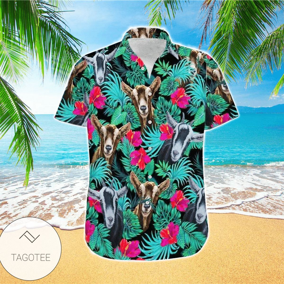 Tropical Golden Dog Hawaiian Shirt