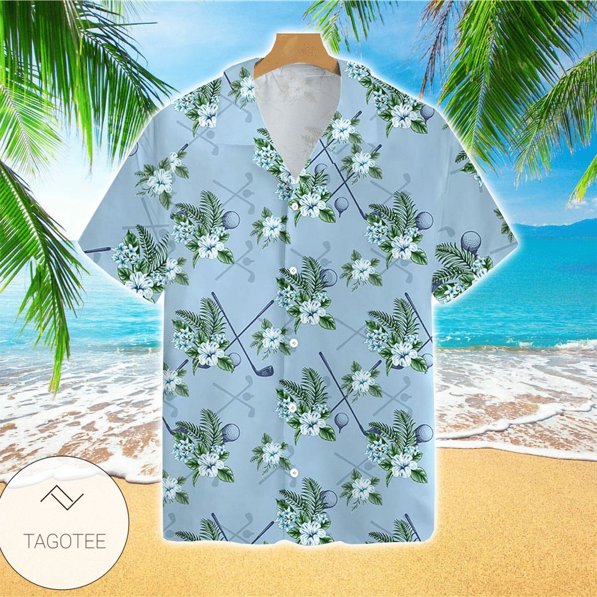 Tropical Golden Dog Hawaiian Shirt