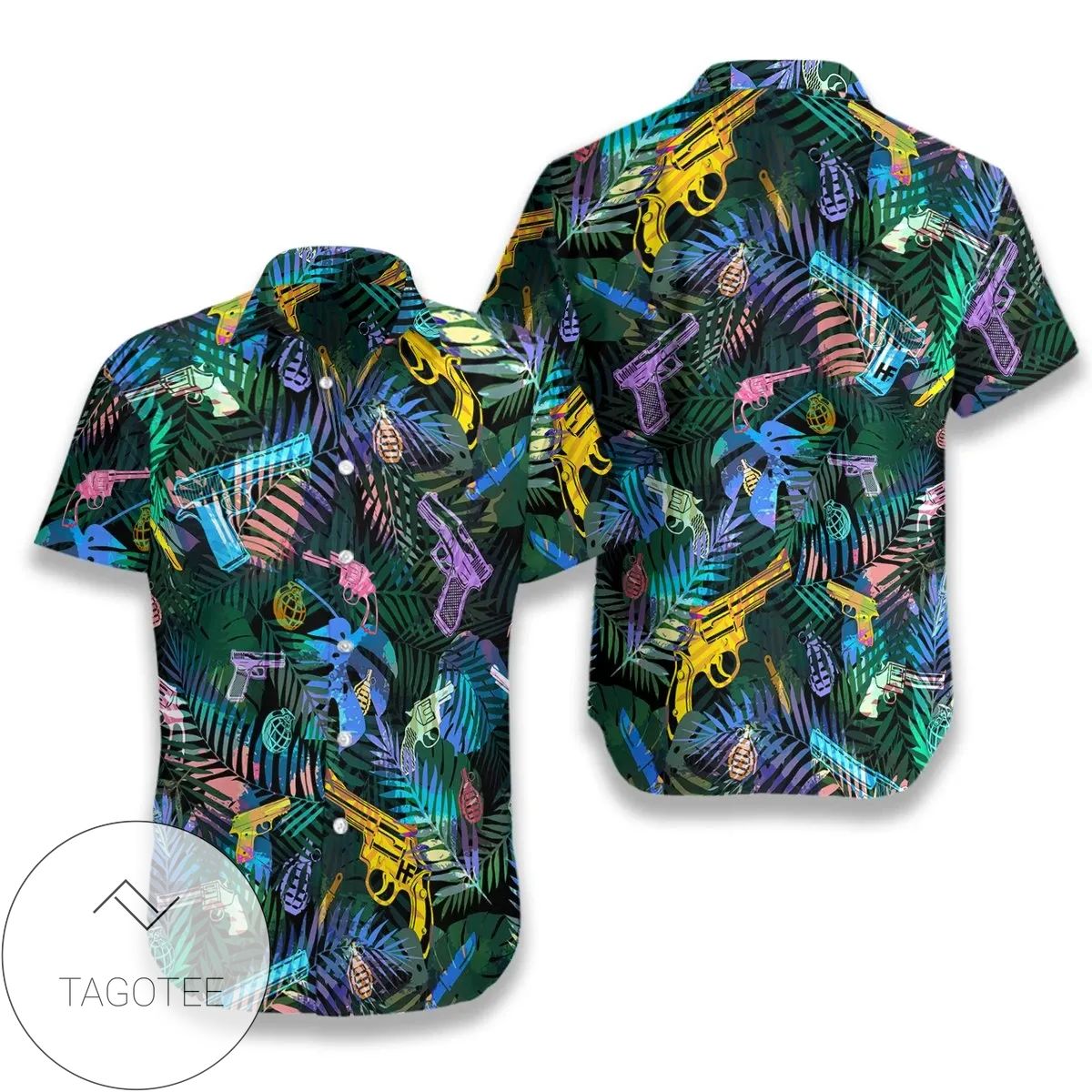 Tropical Guitar Hawaiian Shirt