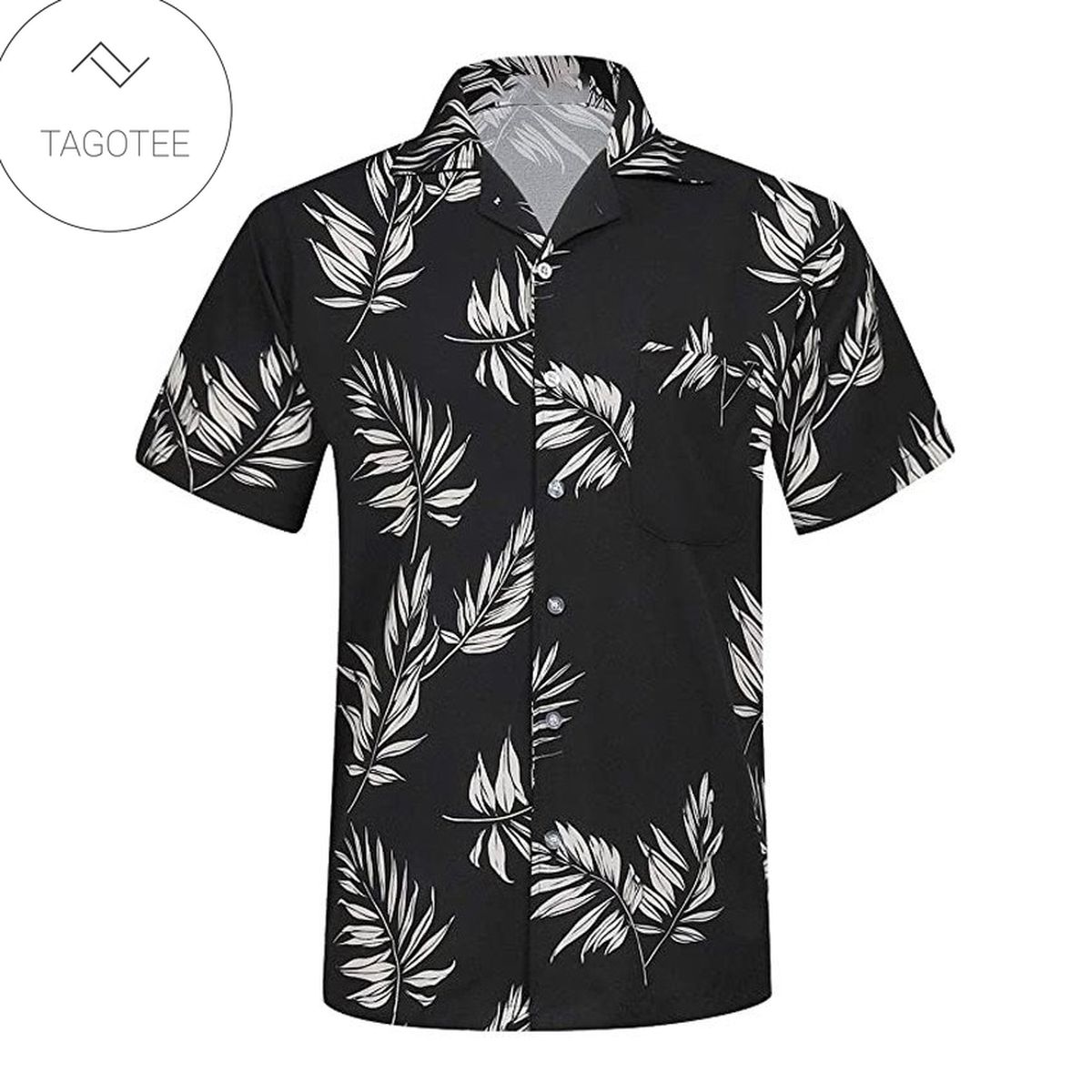 Tropical Hawaiian Shirt Tropical Leaves Aloha Shirt