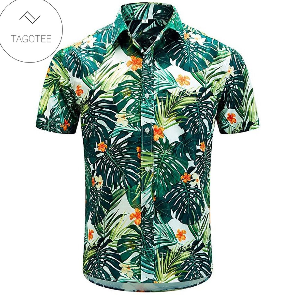 Tropical Hawaiian Shirt Tropical Tiger Button Up Shirt