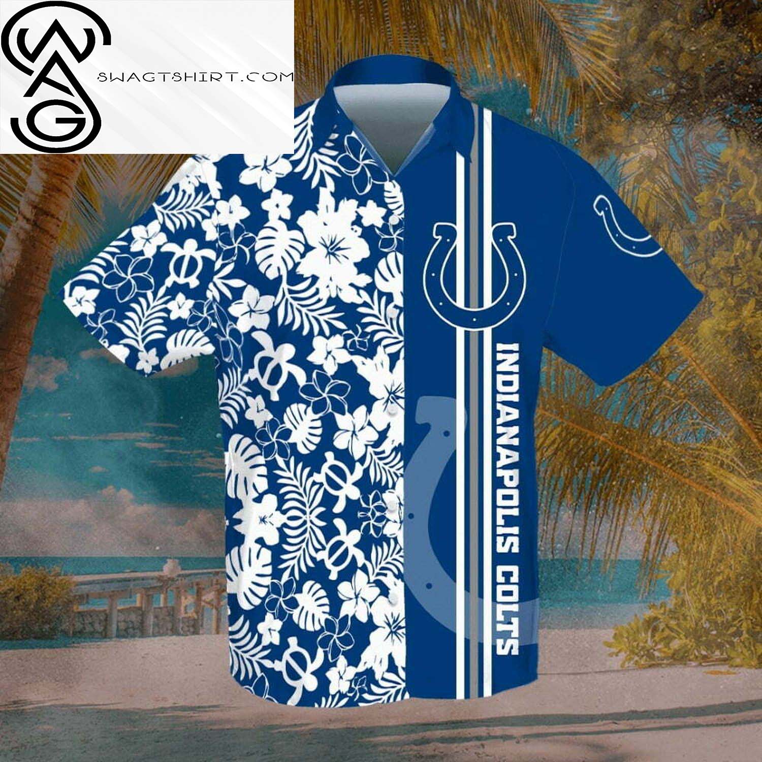 Tropical Houston Texans All Over Print Hawaiian Shirt And Beach Shorts