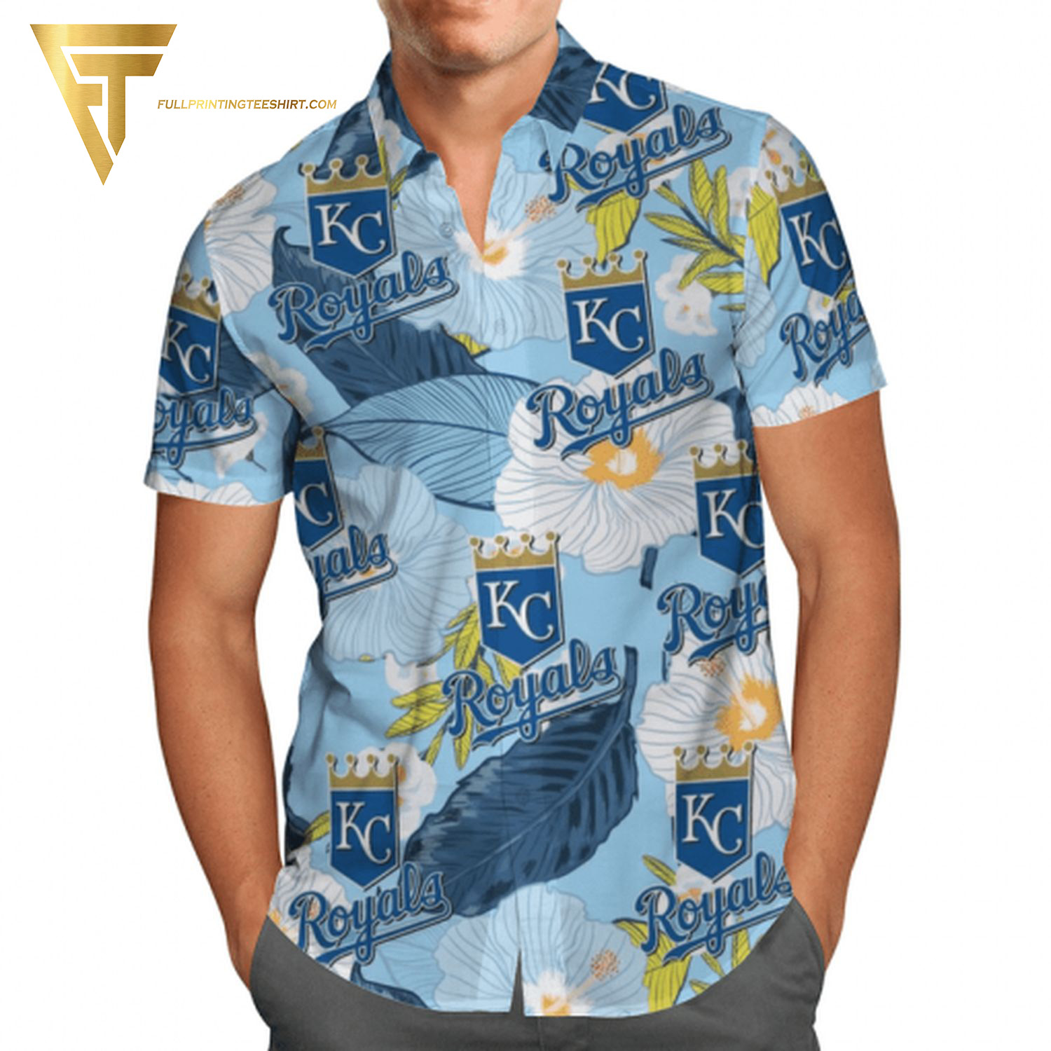 Tropical Kansas City Royals Sports Summer Hawaiian Shirt