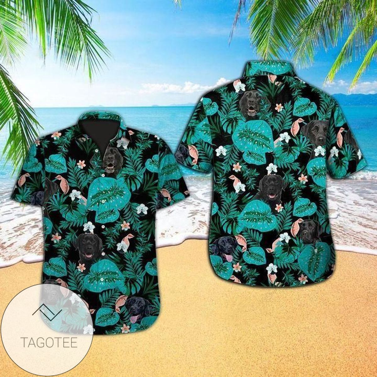 Tropical Labrador Hawaiian Shirt