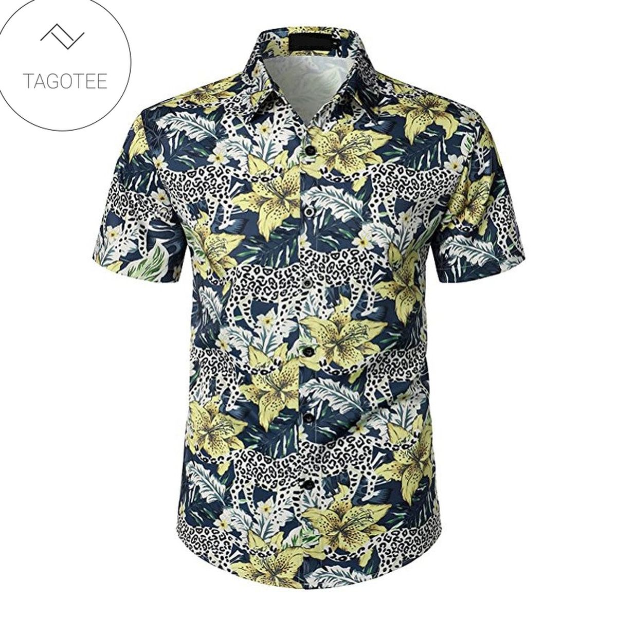 Tropical Leaves Flowers And Birds Hawaiian Shirt