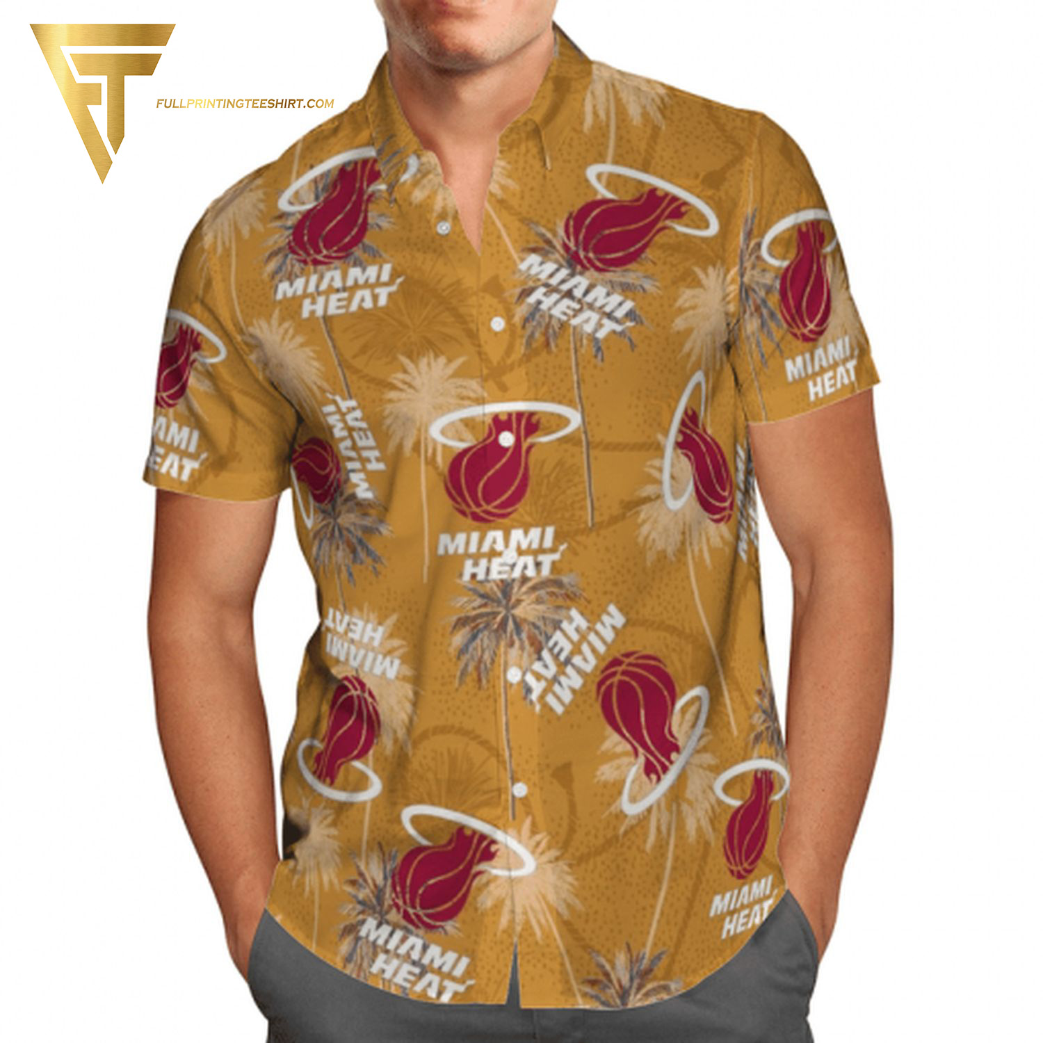 Tropical Miami Heat NBA Summer Hawaiian Shirt