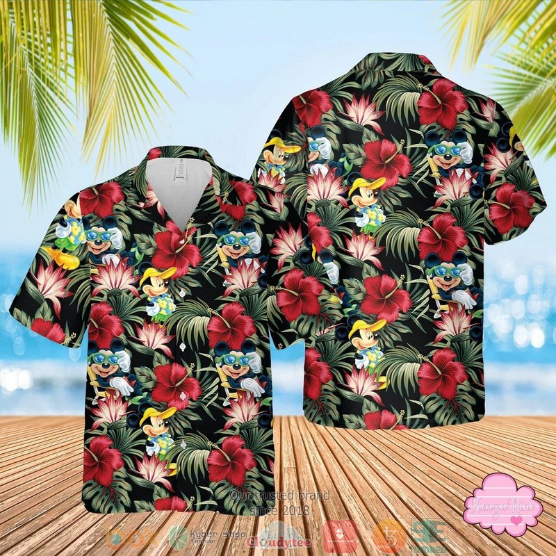 Tropical Mickey Pineapple Hawaiian Shirt