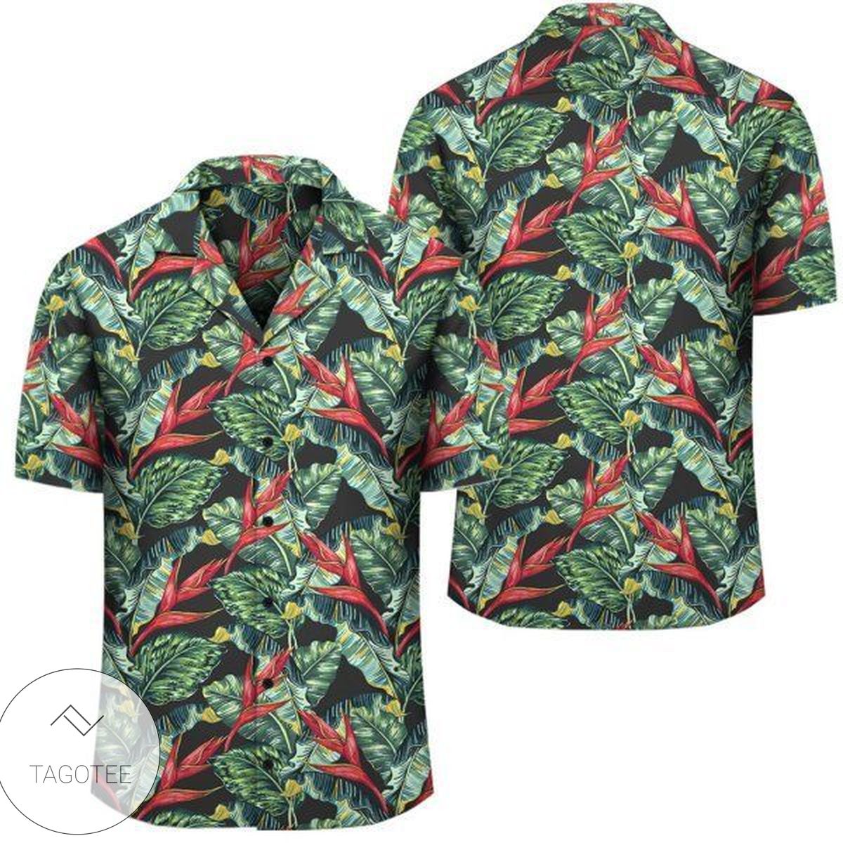 Tropical Monstera Leaf Hawaiian Shirt