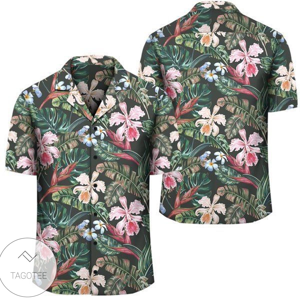 Tropical Monstera Leaf Hawaiian Shirt