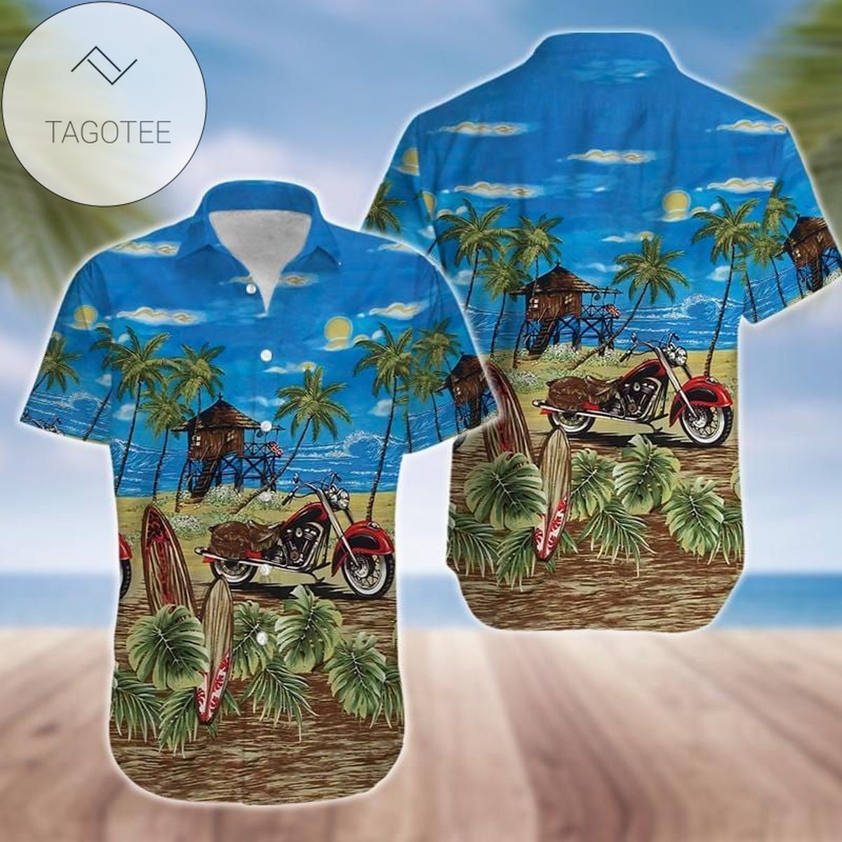 Tropical Monstera Leaf Red Hawaiian Shirt