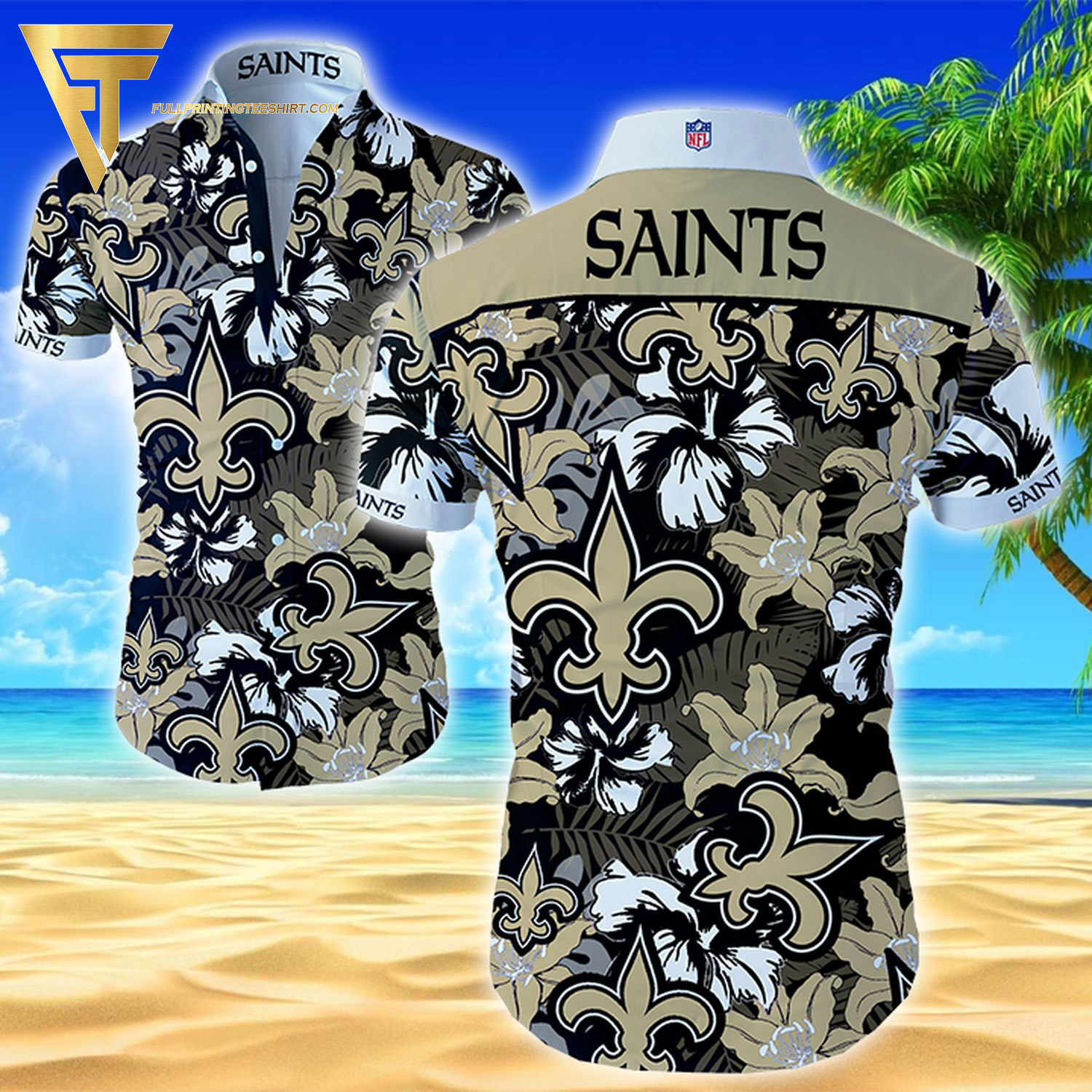 Tropical New York Giants NFL Sports Summer Hawaiian Shirt