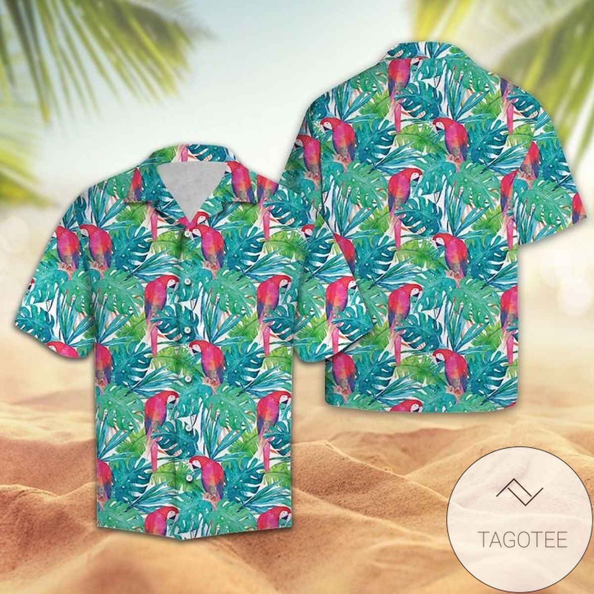 Tropical Parrot Hawaiian Shirt Summer Button Up Shirt For Men Latest Shirt 2020