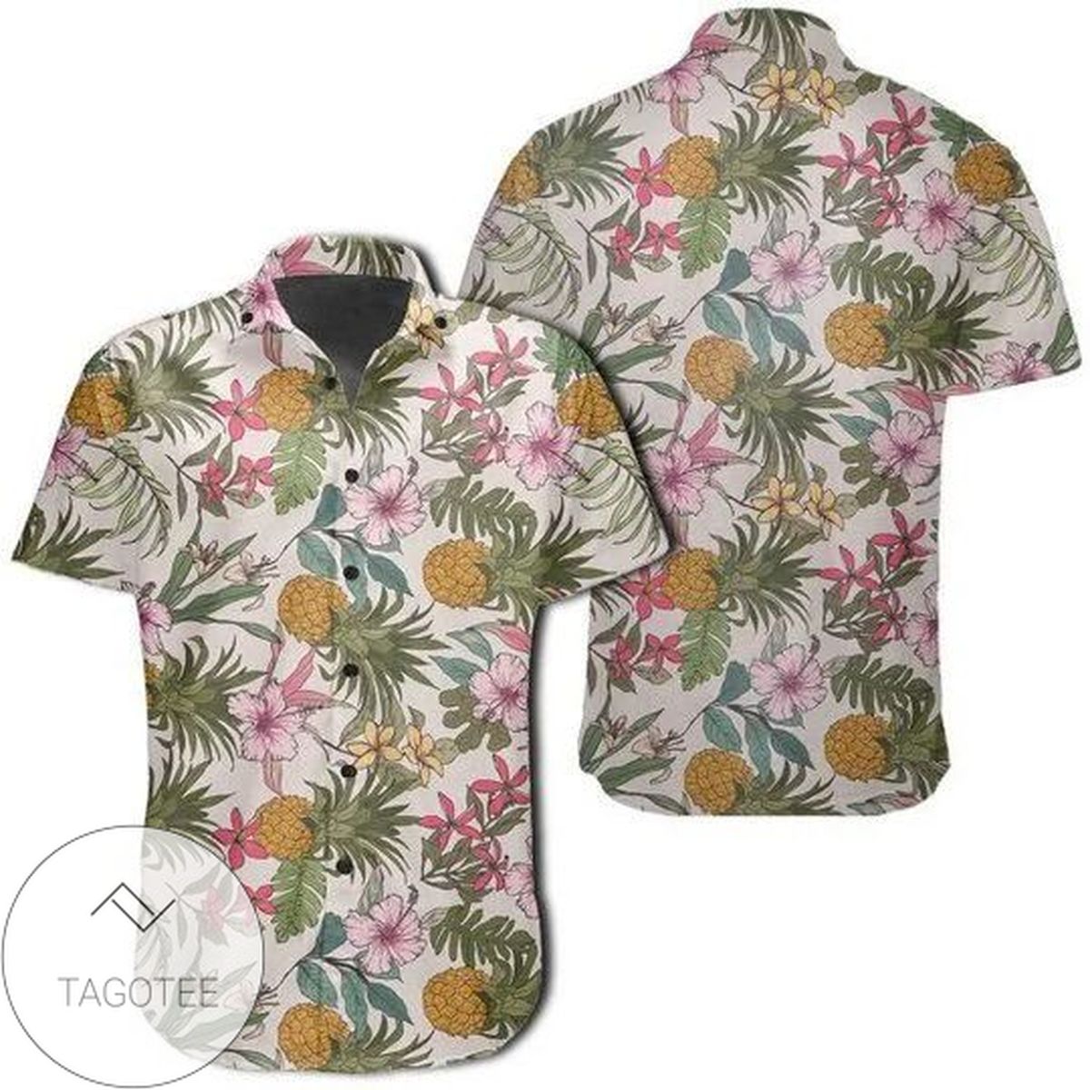 Tropical Pineaapple Hawaiian Shirt