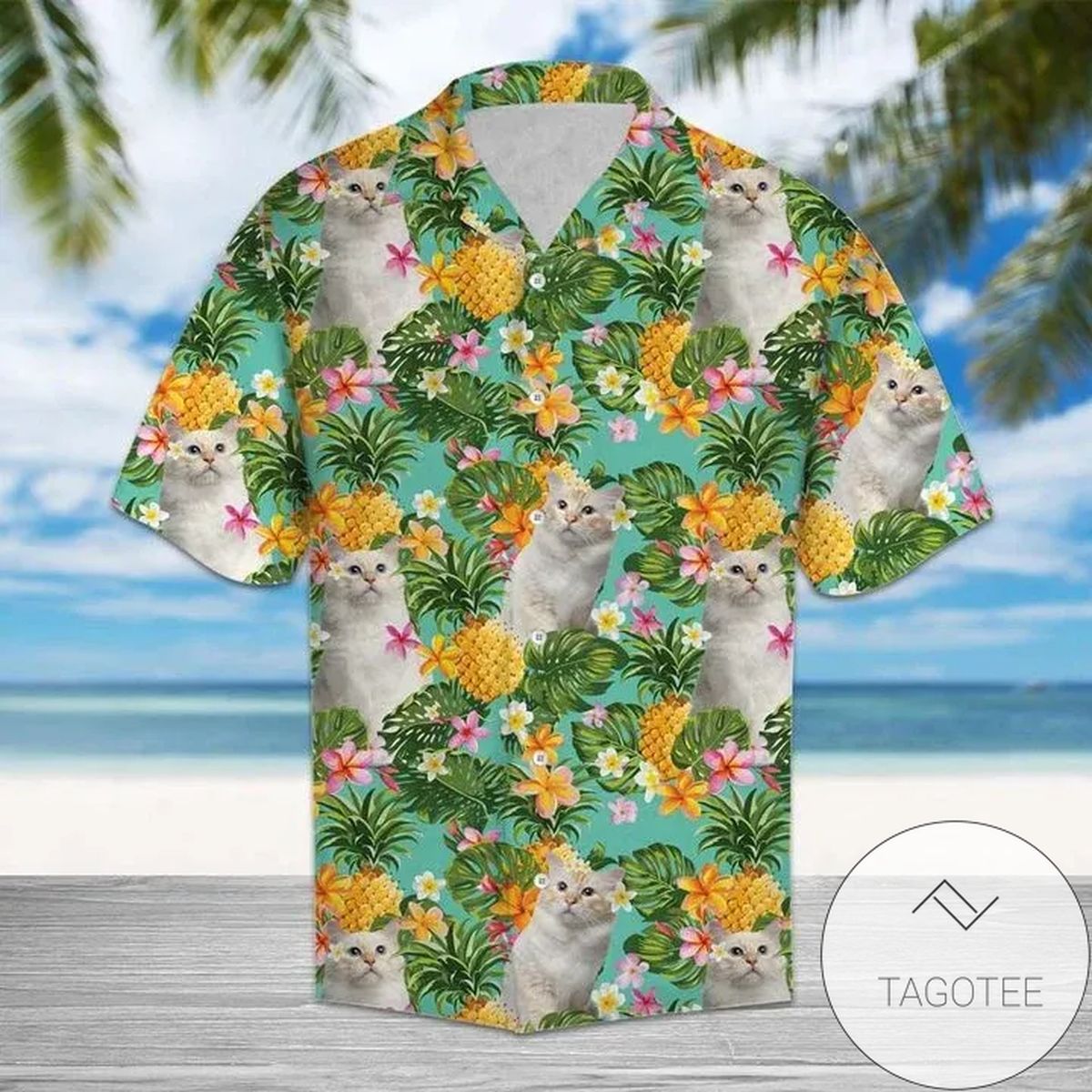 Tropical Pineapple Bee 3d Hawaiian Shirt For Men With Vibrant Colors And Textures