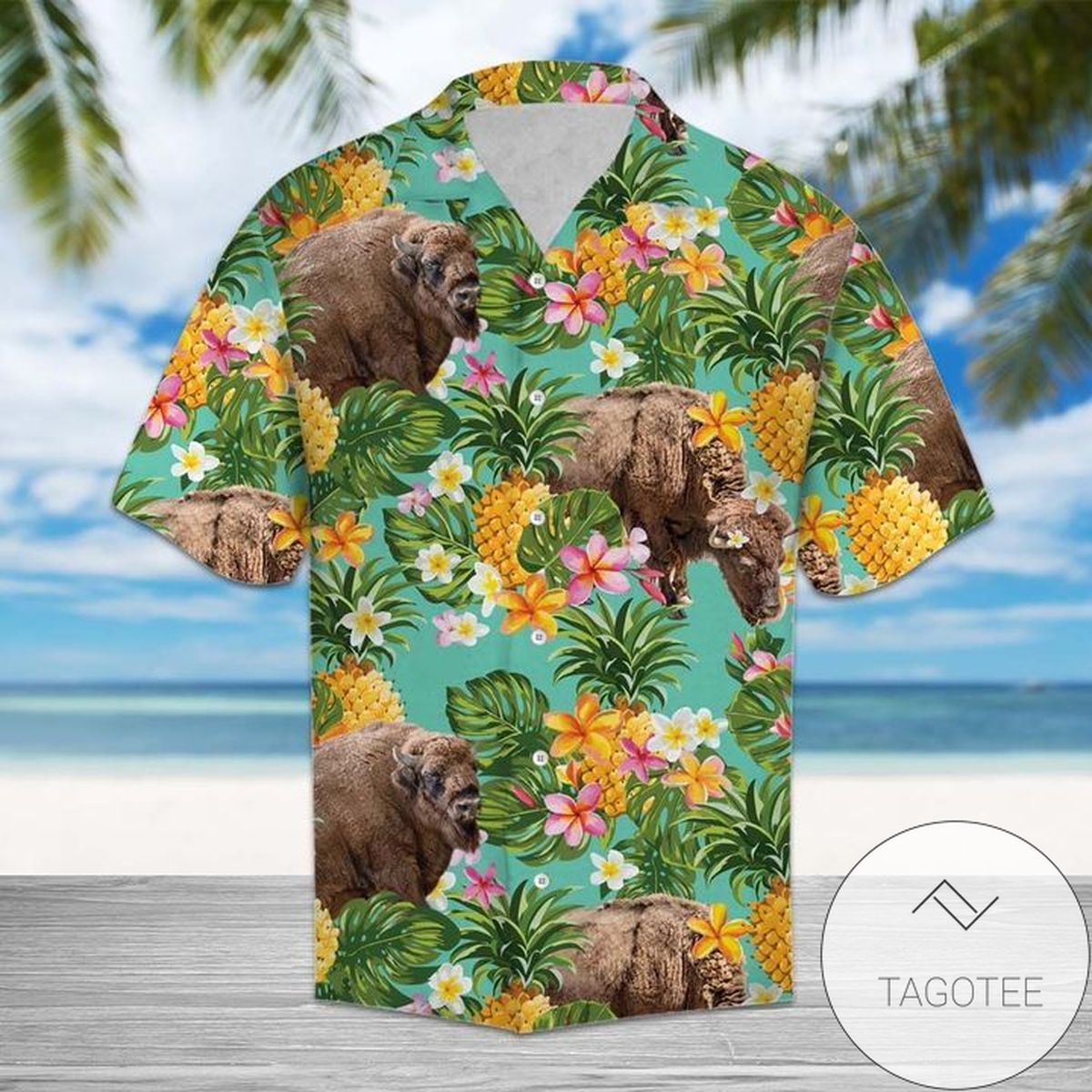 Tropical Pineapple Black Cat 3d Hawaiian Shirt For Men With Vibrant Colors And Textures