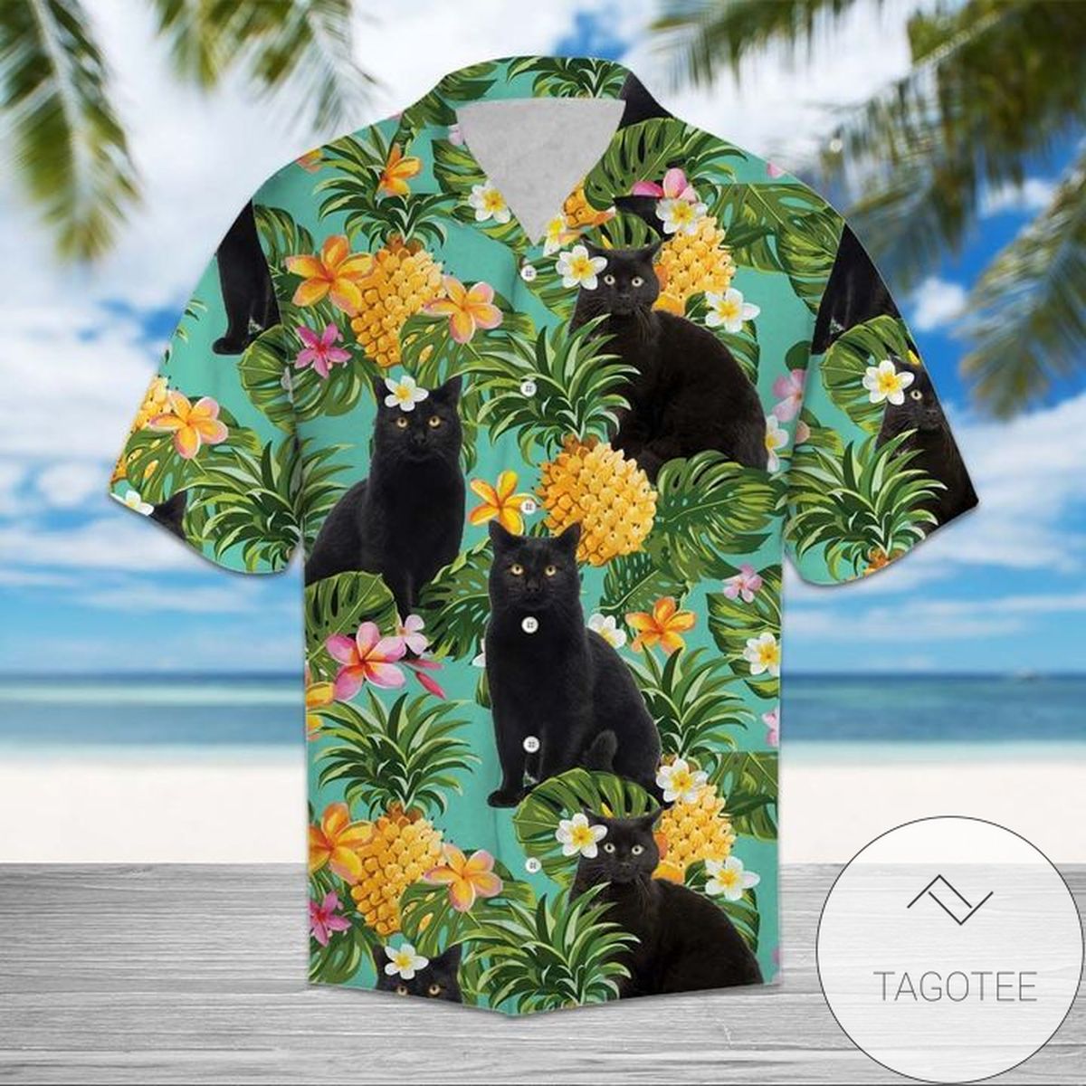 Tropical Pineapple Bison 3d Hawaiian Shirt For Men With Vibrant Colors And Textures