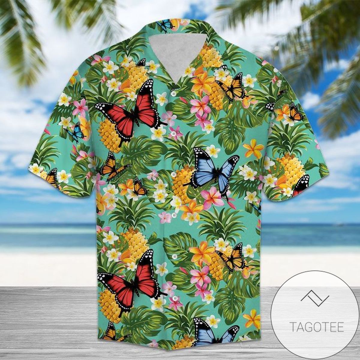 Tropical Pineapple British Shorthair 3d Hawaiian Shirt For Men With Vibrant Colors And Textures