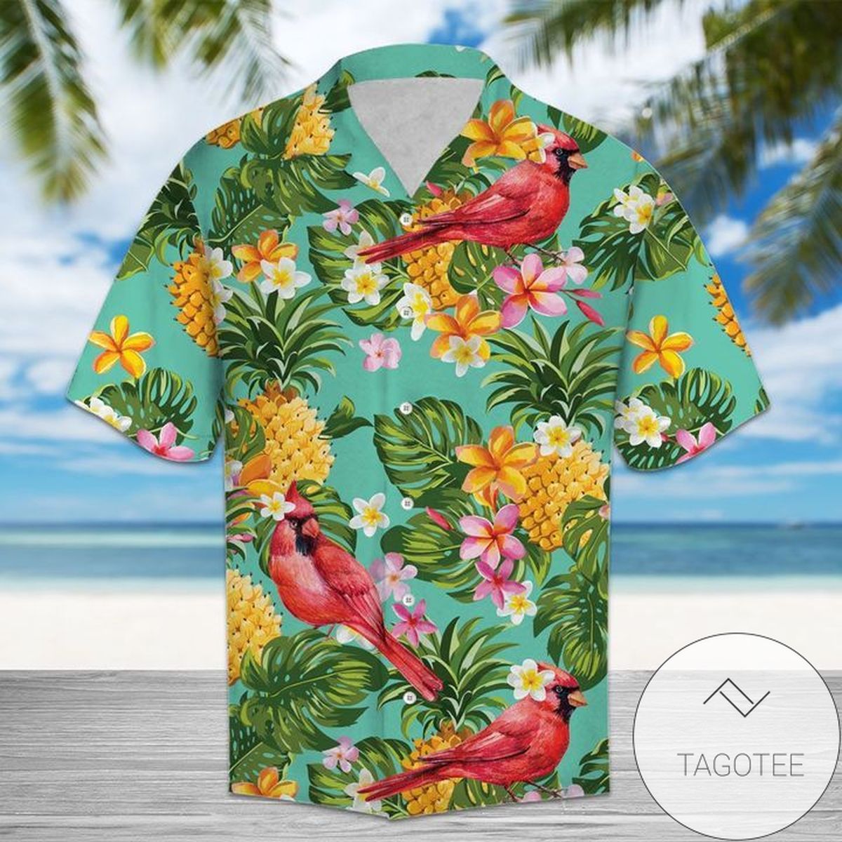 Tropical Pineapple Butterfly 3d Hawaiian Shirt For Men With Vibrant Colors And Textures