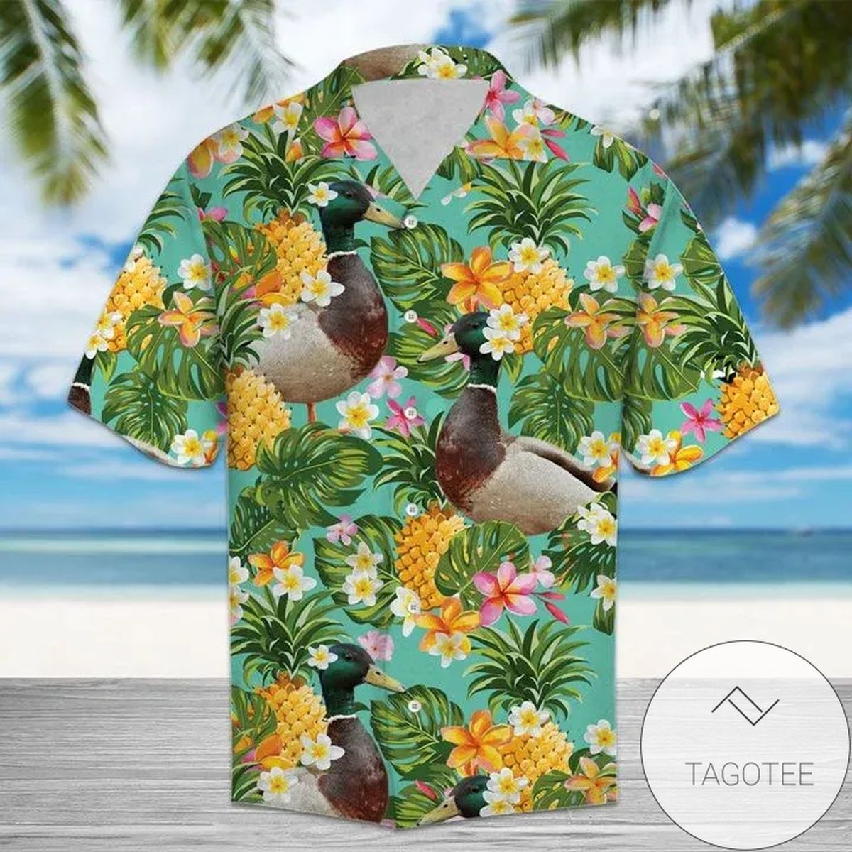 Tropical Pineapple Elephant 3d Hawaiian Shirt For Men With Vibrant Colors And Textures