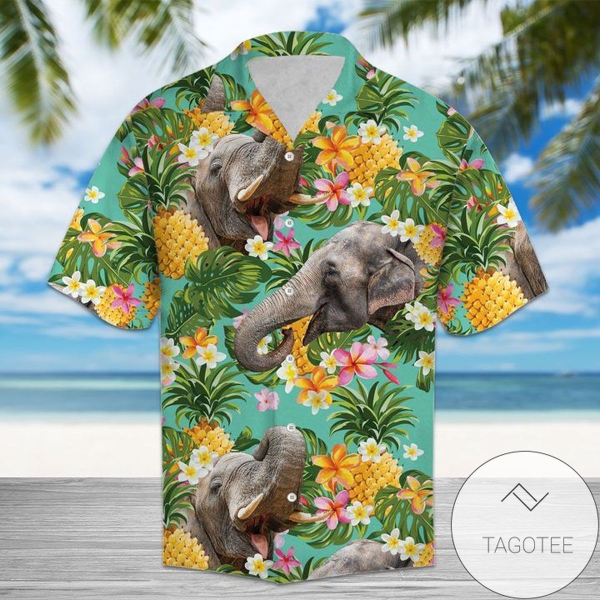 Tropical Pineapple Exotic Shorthair 3d Hawaiian Shirt For Men With Vibrant Colors And Textures