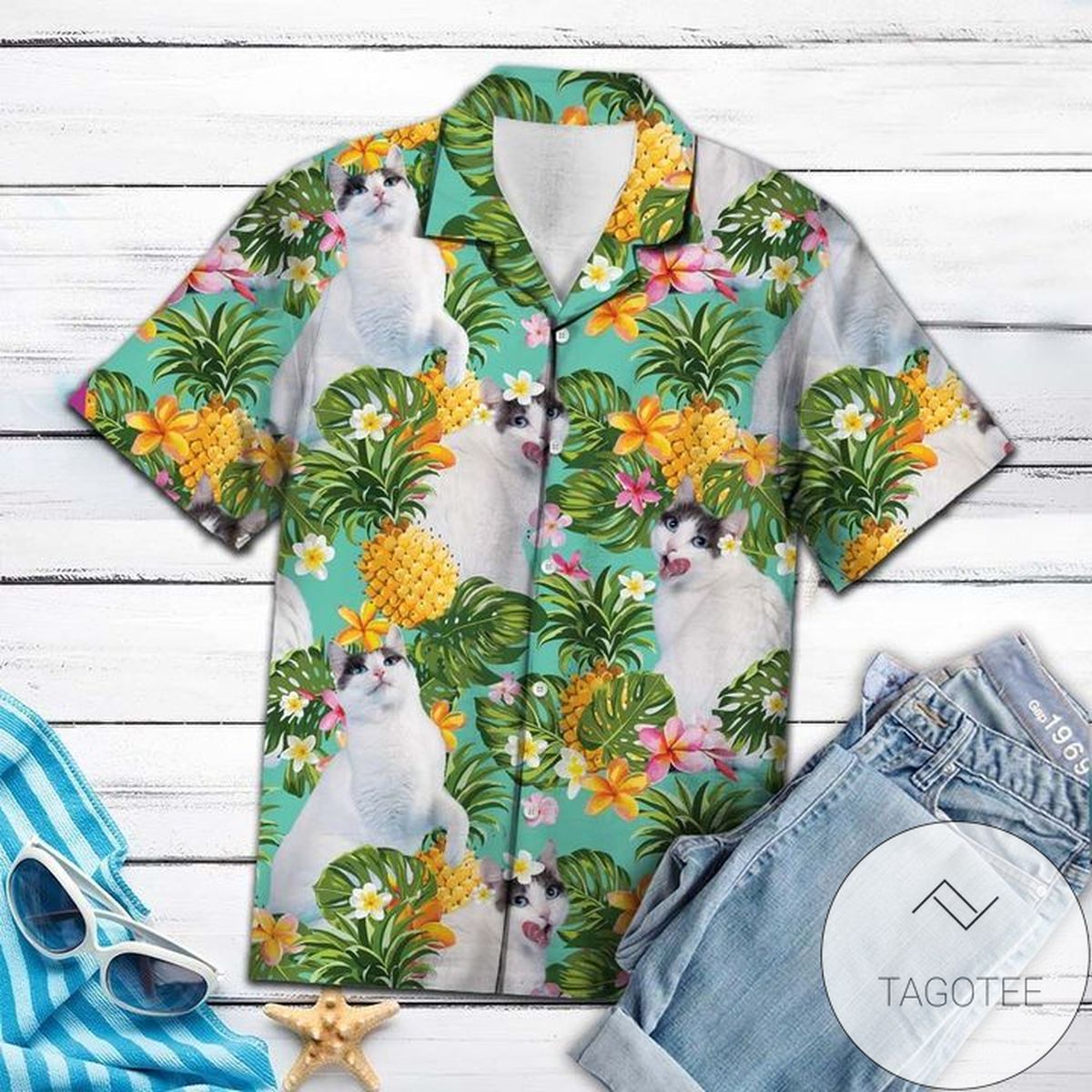 Tropical Pineapple Hummingbird 3d Hawaiian Shirt For Men With Vibrant Colors And Textures