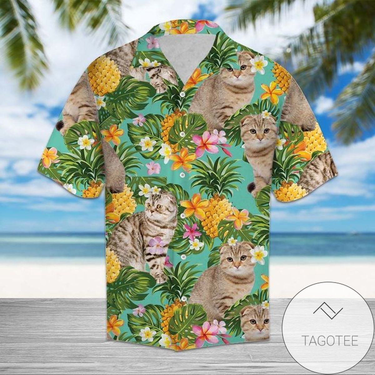 Tropical Pineapple Savannah Hawaiian Shirt For Men With Vibrant Colors And Textures