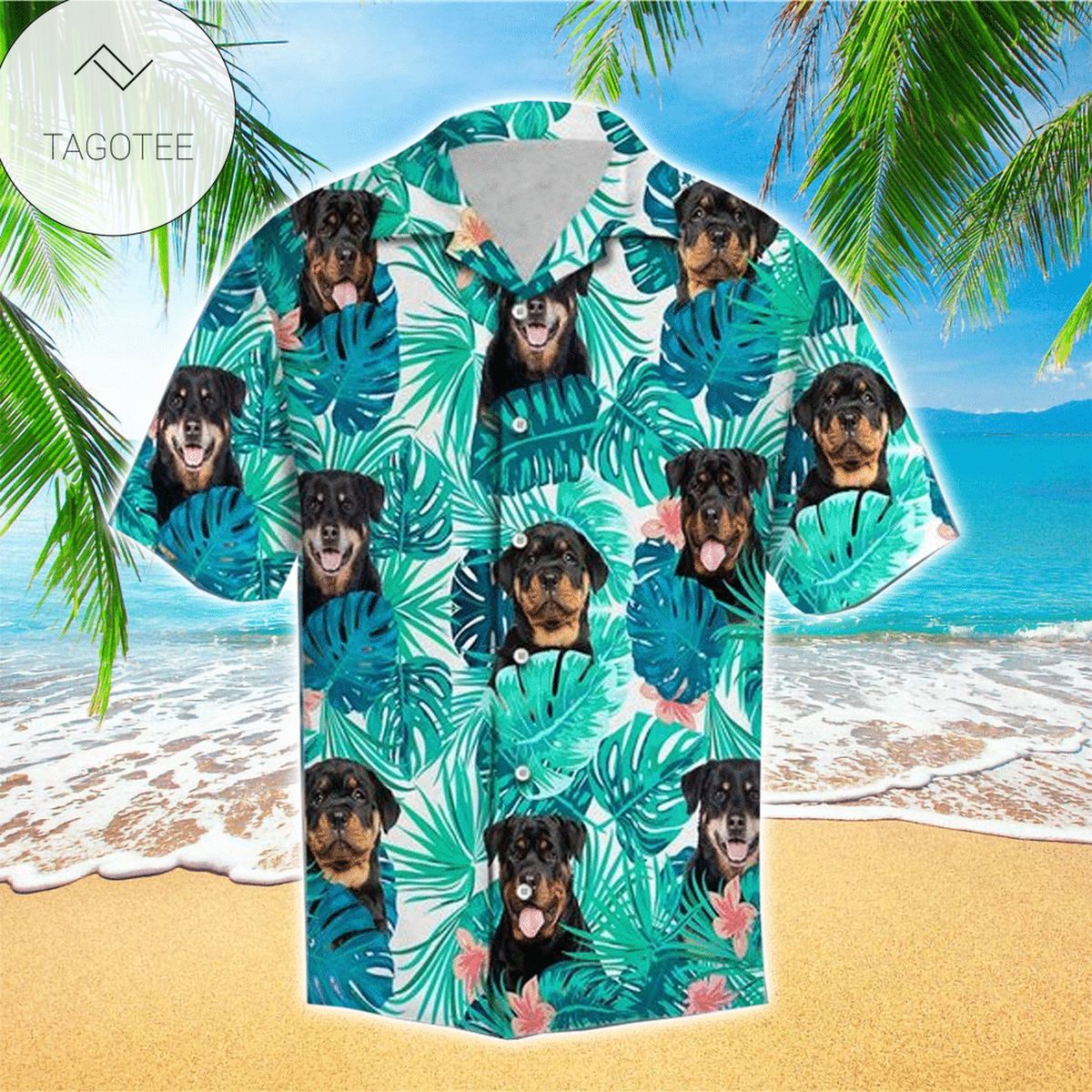 Tropical Seamless Colorful Flowers Pattern Hawaiian Shirt