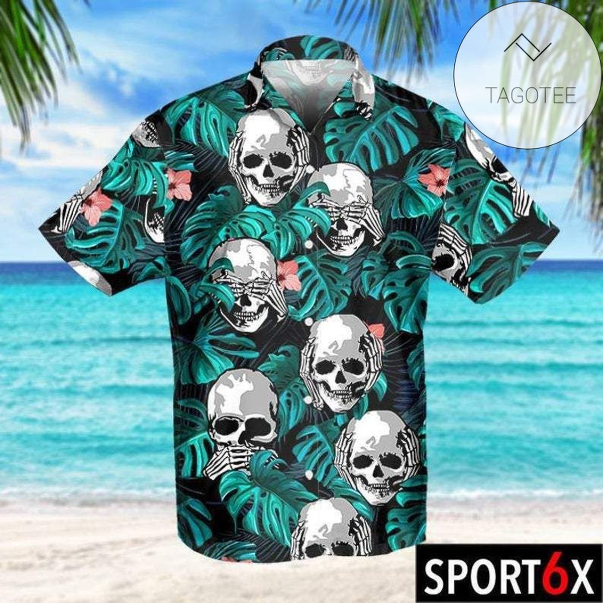 Tropical Skull Authentic Hawaiian Shirt 2022s