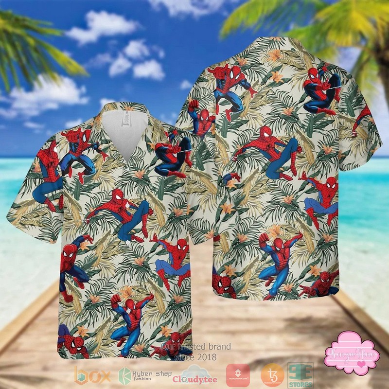 Tropical Spider Man Hawaiian Shirt