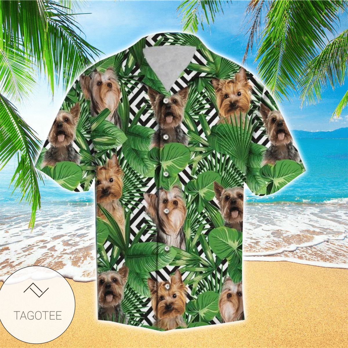 Tropical Yorkshire Terrier Colorful Best Hawaiian Shirt