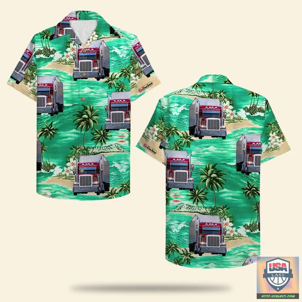 Truck Navy Pattern Hawaiian Shirt For Men Women