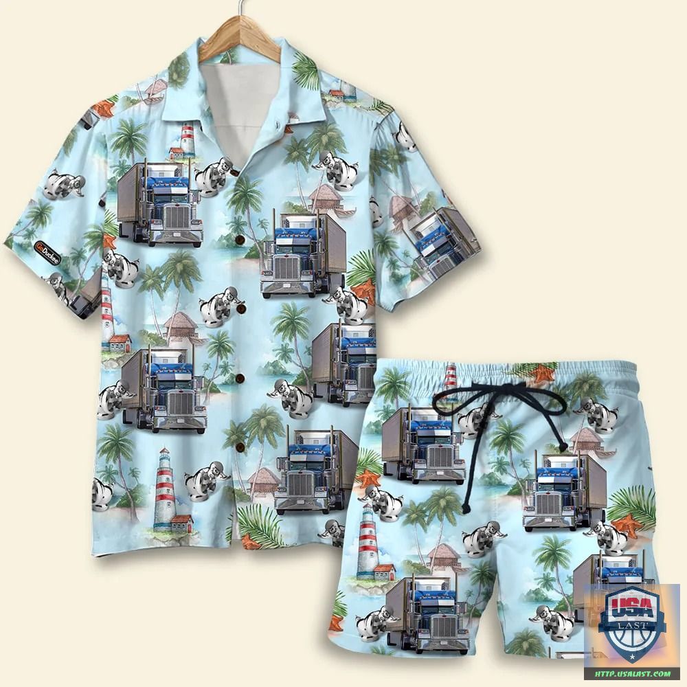 Trucker Hawaiian Shirt For Men Women