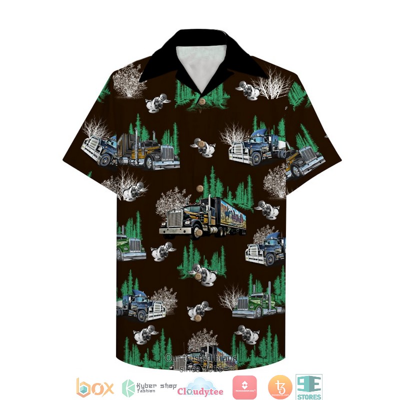 Truck With Duck Pattern Summer rucker Hawaiian Shirt