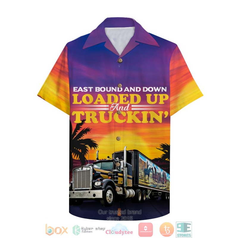 Trucker Semitruck 2 Hawaiian Shirt