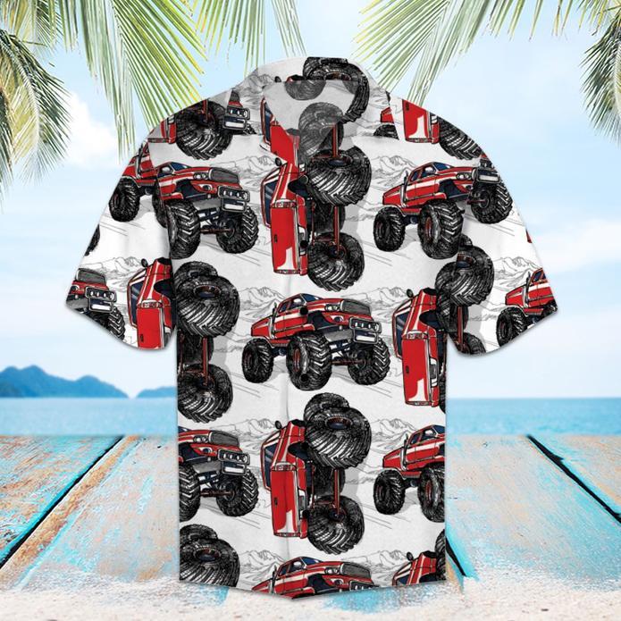 Truck With Summer Background Hawaiian Shirt