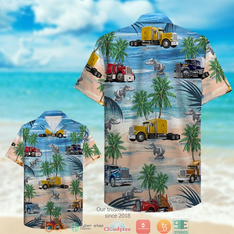 Trucker East bound and down Loaded up and truckin’ Hawaiian Shirt