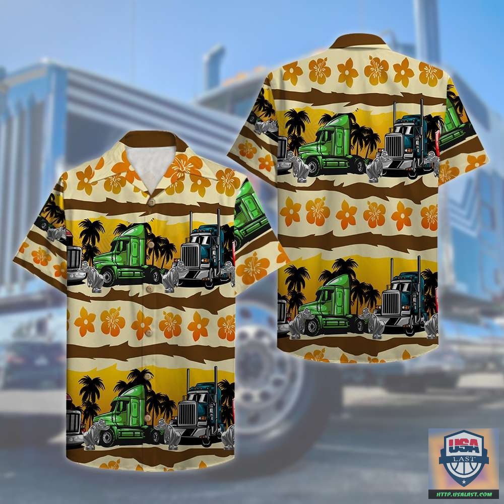 Trucker Lovers Tropical Pattern Hawaiian Shirt